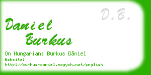 daniel burkus business card