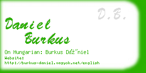 daniel burkus business card